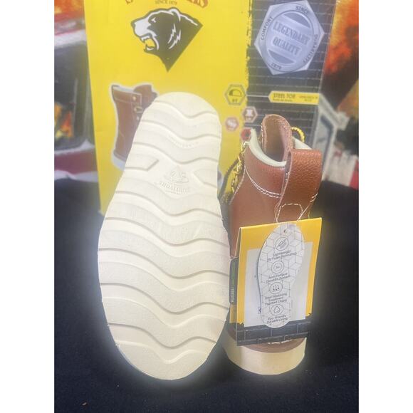 HERMAN SURVIVORS Size 7.5 Oakridge Leather 6" Steel Toe Work Boots New in box - Picture 5 of 7